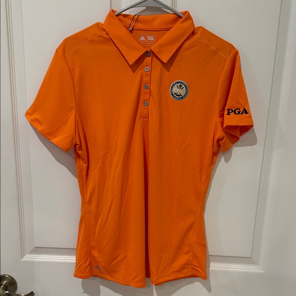 adidas women’s Bright Orange Polo - PGA